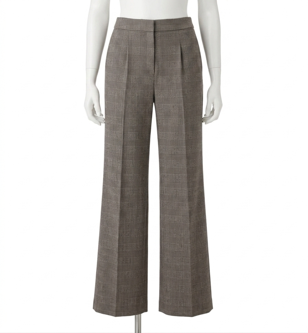 NEW CHARLIE B wide leg plaid pants in spice
